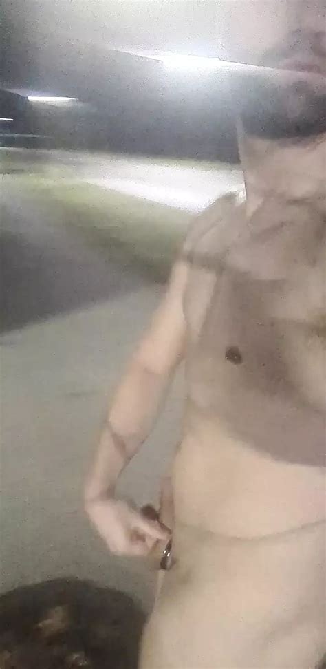 Sexy Hunky Jock Walks Around A Plaza Naked Outside In Public Gay