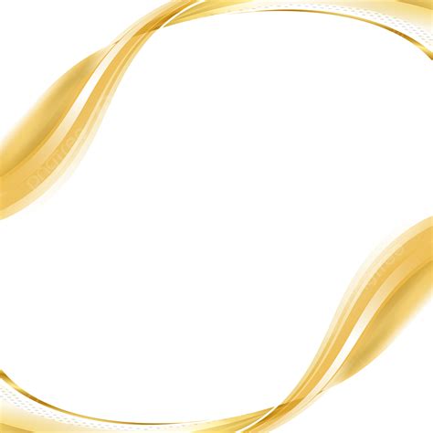 Curve Light Effect Vector Png Images Golden Curve Light Effect Border