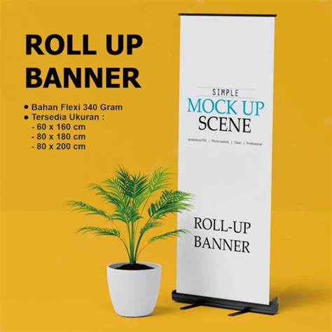 Jual Cetak Roll Up Banner Print Roll Up Banner Roll Up Banner X