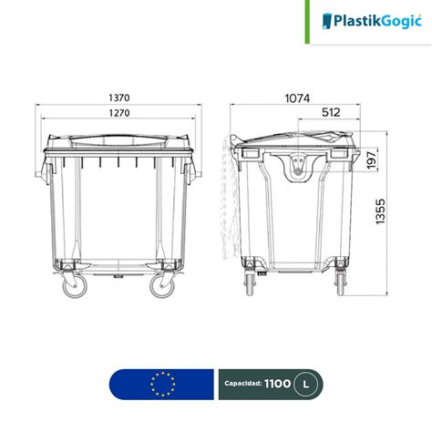 Contenedor Con Ruedas Plastik Gogic L Regiobin