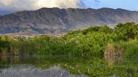 Golden hour sunset landscape on the lake, Montrouis, Haiti | Windows ...