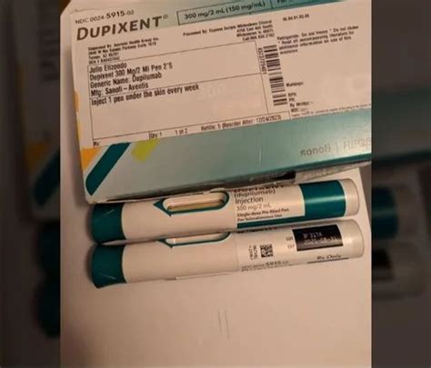 Dupixent Dupilumab Injection 300mg 2ml USA TO USA Fast DELIVERY