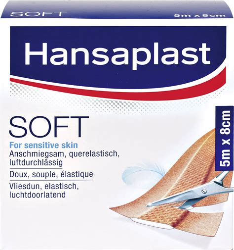 Hansaplast 1556527 Hansa Plast SOFT plaster (L x W) 5 m x 8 cm | Conrad.com