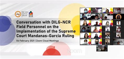 Dilg Ncr Starts Discussions On Mandanas Garcia Ruling Implementation