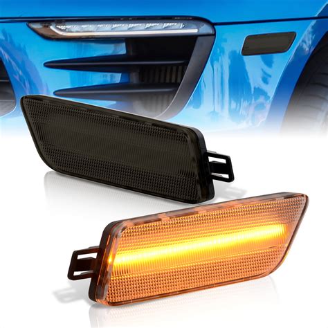 Ajp Distributors Front Bumper Amber Led Smoke Lens Driving Signal