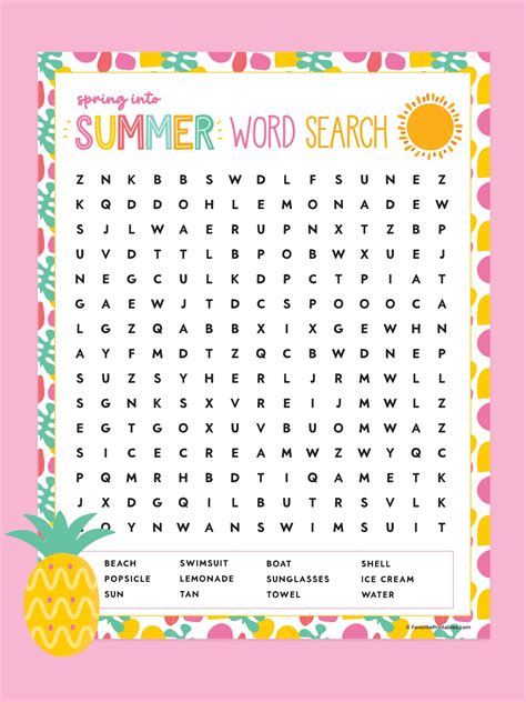 Free Printable Back To School Word Search Favorite Printables