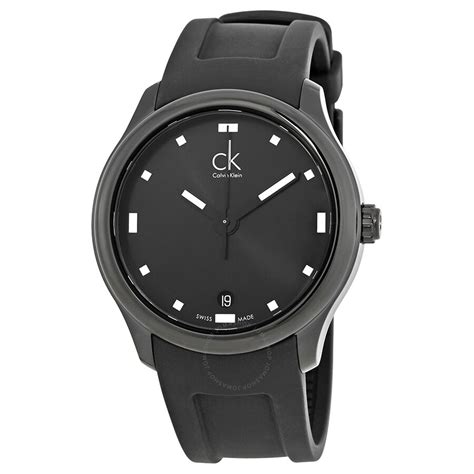 Calvin Klein Visible Black Dial Mens Watch K2v214d1 Calvin Klein