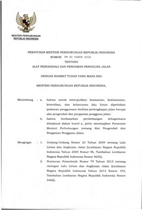 PDF PERATURAN MENTERI PERHUBUNGAN REPUBLIK INDONESIA Digunakan