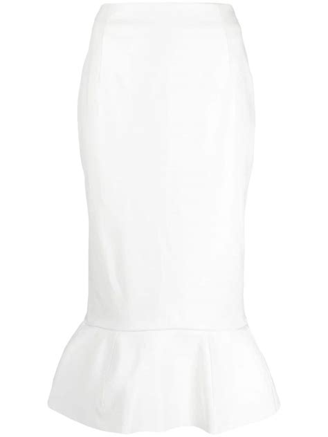 Marni Falda L Piz Midi Blanco Farfetch Mx