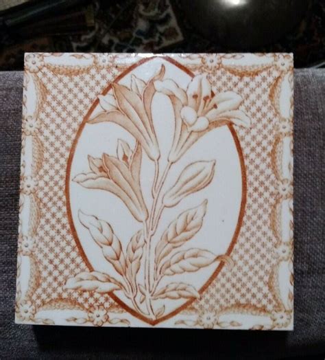 Antique Valuations Antique Victorian Art Nouveau Tile Circa S