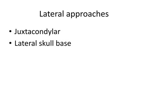 Jugular Foramen Anatomy And Approaches Ppt