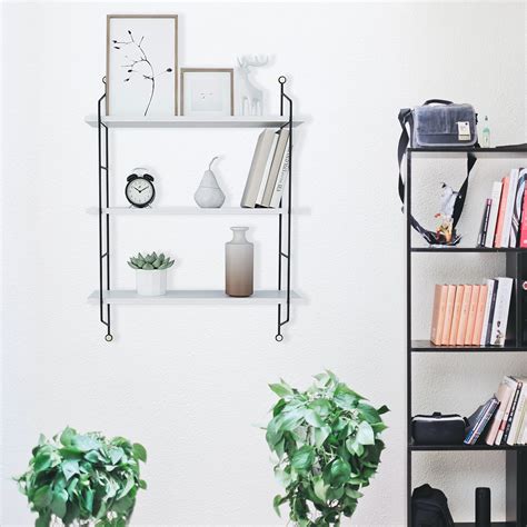 Latitude Run Ashanee 3 Piece Tiered Shelf With Adjustable Shelves