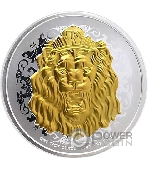 Roaring Lion Gilded Oz Silber M Nze Niue