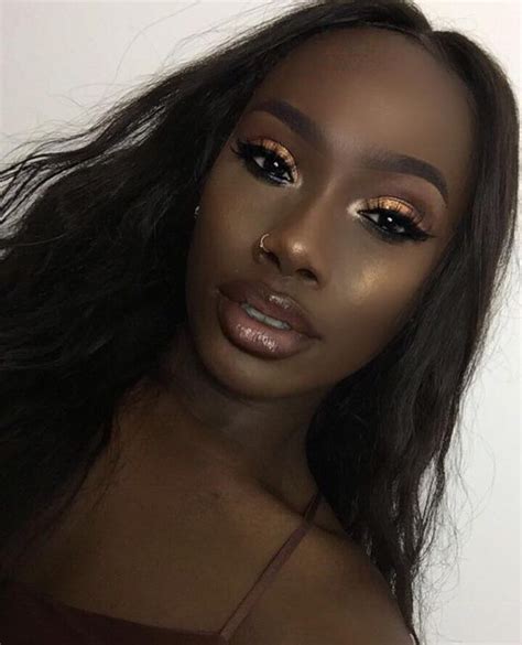 Black Women Makeup Black Girl Makeup Girls Makeup Dark Skin Beauty