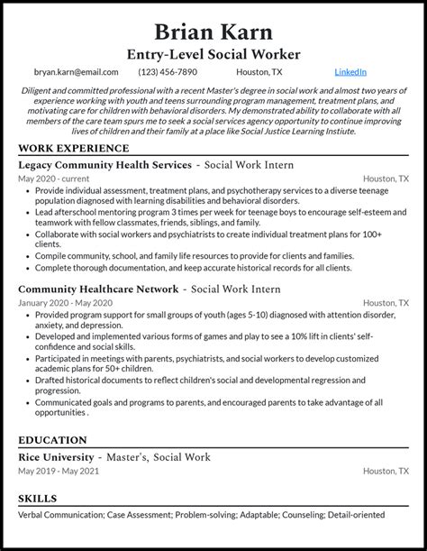 Social Worker Resume Example Top Social Worker Resume Top Tips And Guide