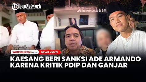 Tegas Kaesang Beri Sanksi Ade Armando Karena Kritik Pdip Dan Ganjar