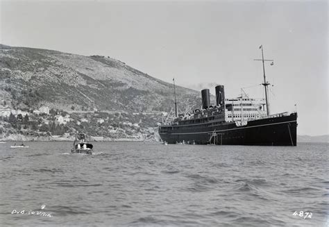 A Slightly Distant Starboard Bow View Taken From Wide Off The Bow Of