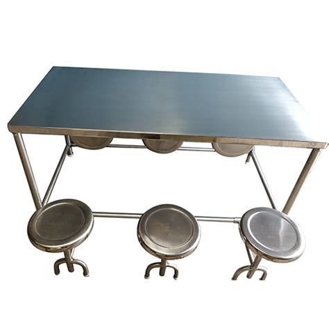 Machine Made Stainless Steel Canteen Table And Chair At Best Price In