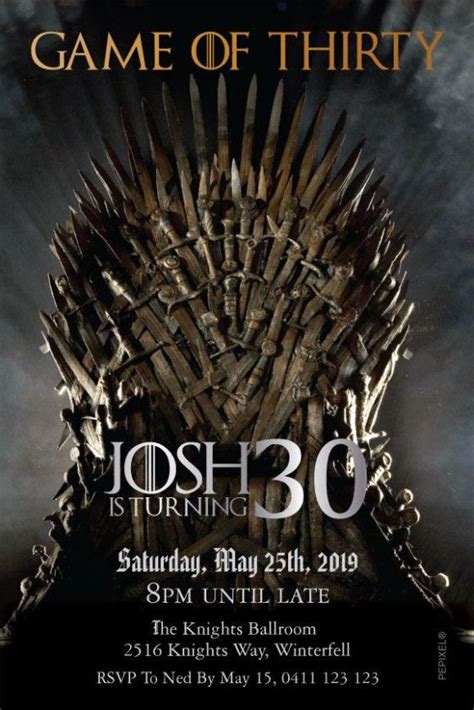 The Reason Why Everyone Love Party Invitation Template Game Of Thrones