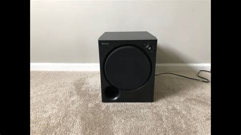 Sony SA WMSP75 Home Theater Powered Active Subwoofer YouTube