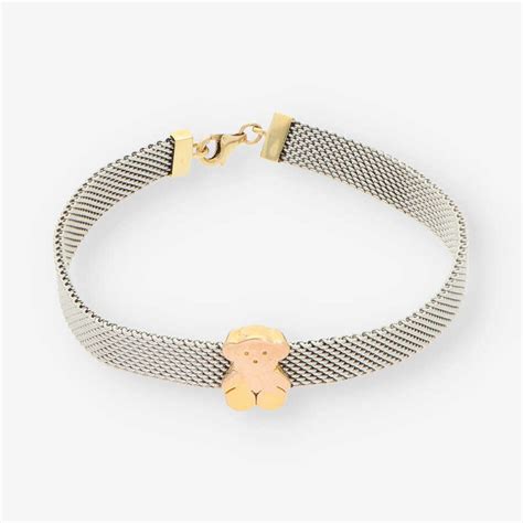 Pulsera Tous En Acero Y Oro Kt Comprar Joyas Y Relojes Tous De