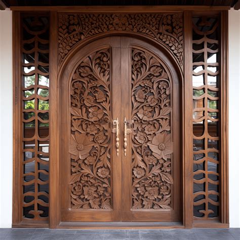 Exquisite Teak Wood Main Door Designs For Timeless Elegance