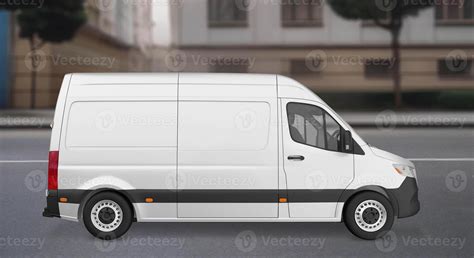 van   city side view  stock photo  vecteezy