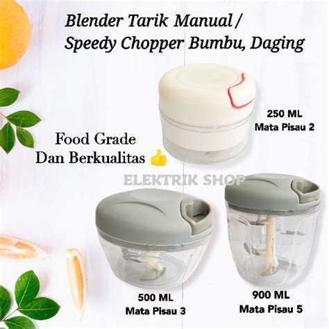 Jual BLENDER BUMBU TARIK MANUAL SPEEDY CHOPPER BUMBU SERBAGUNA