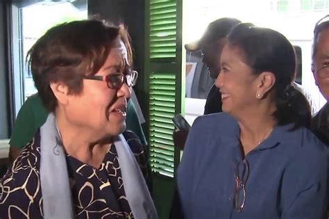 De Lima Visits Robredo In Naga City Abs Cbn News