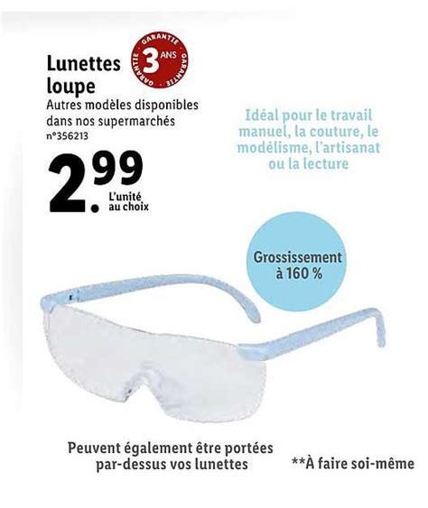 Promo Lunettes Loupe Chez Lidl ICatalogue Fr