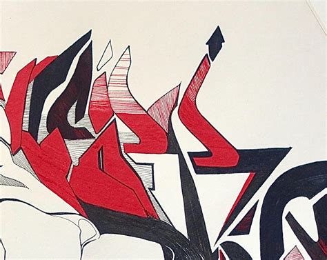 Bold Classic And Contemporary Graffiti Portrait Ink Illustration Etsy