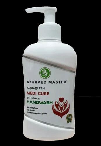 Plastic Manual Ayurved Master Medicure Hand Wash 250ml With Lotion Pump