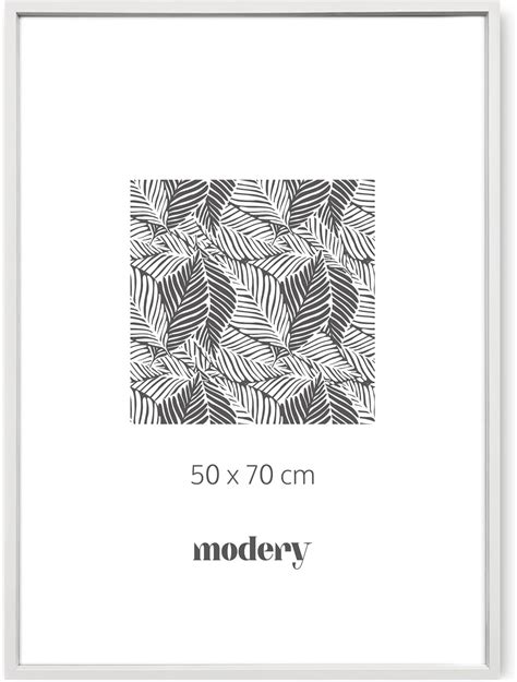 Modery Cornice 50x70 Bianca Da Parete Per Foto E Poster Cornice In