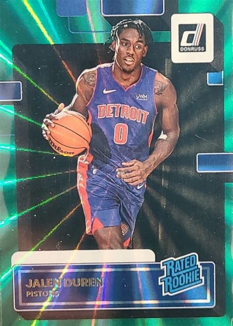 Jalen Duren Donruss Holo Green Laser Price Guide Sports