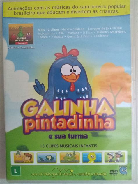 Kit Dvds Galinha Pintadinha Vol 1 3 E 4 Item Infantil Dvd Usado