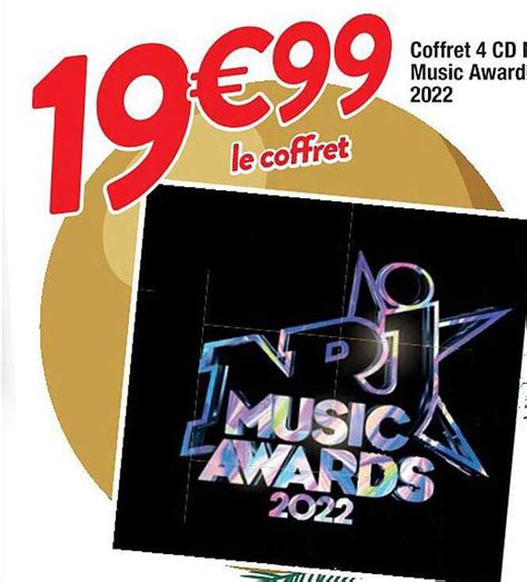 Offre Coffret Cd Nrj Music Awards Chez Cora