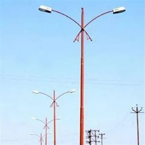 Mild Steel Double Arm Lighting Pole At Rs Piece Mild Steel Pole