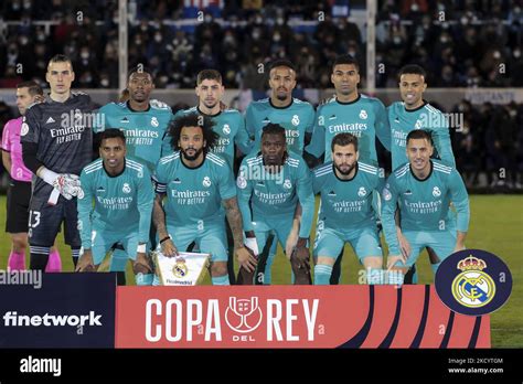 Real Madrid Team Before Spanish King Cup Match Between Cd Alcoyano Vs