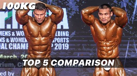 100 Kg Weight Category Mr India 2019 Top 5 Comparison Youtube