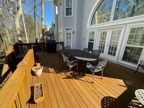 Exterior Staining In Roswell Ga Semi Transparent Stain Of Deck