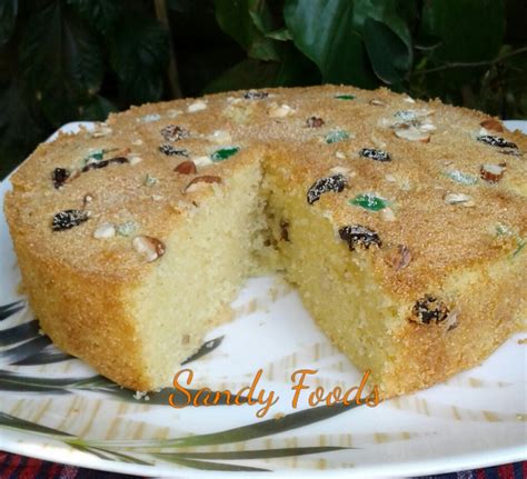 සෙමොලිනා කේක් Semolina Cake ~ Sandy Foods Sri Lanka