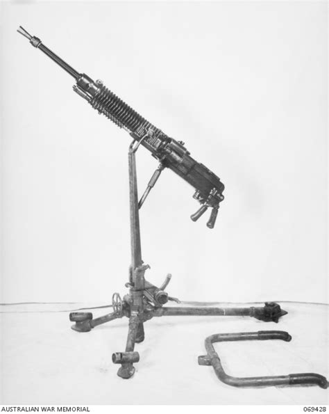 St Lucia Qld 1942 10 A Captured Japanese Type 92 Heavy Machine Gun With The Anti Aircraft