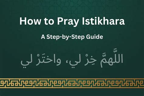 How To Pray Istikhara A Step By Step Guide Best Astrologer