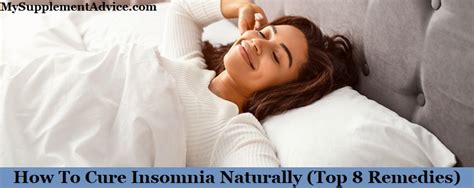 How To Cure Insomnia Naturally Top 8 Remedies Supplementox My