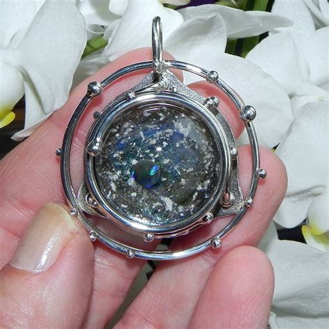 Caged Glass Galaxy Necklace Cremation Jewelry By Charles 399 00 Spirit Pieces