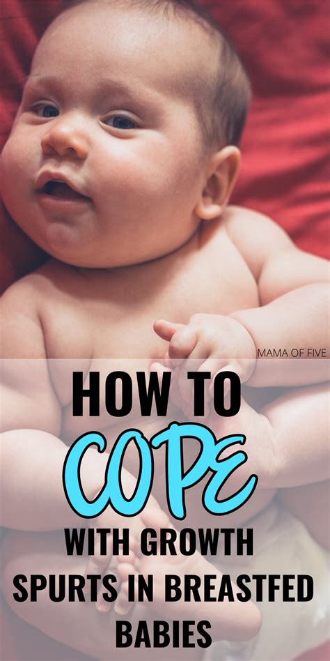 How To Cope With Growth Spurts Breastfed Baby Breastfeeding Growth