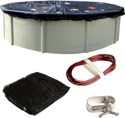 Winter Block Winter Pool Cover For Above Ground Pools 24’ Ft Round Winter