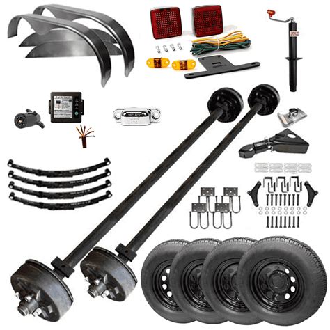 Buy 3500 Lb Tandem Axle Trailer Parts Kit 7k Capacity Hd Complete Midnight Series Dexter