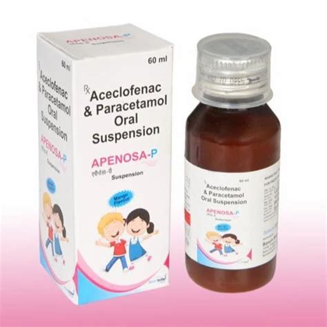 Aceclofenac Paracetamol Oral Suspension Mg Ml At Best Price In