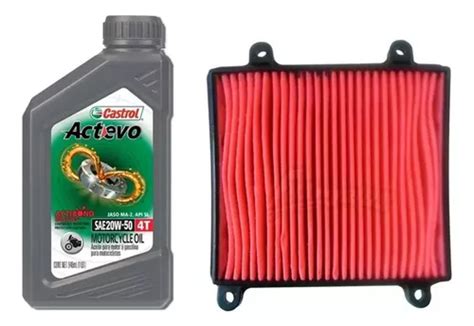 Kit Aceite Castrol Filtro Aire Xr L Honda El Tala